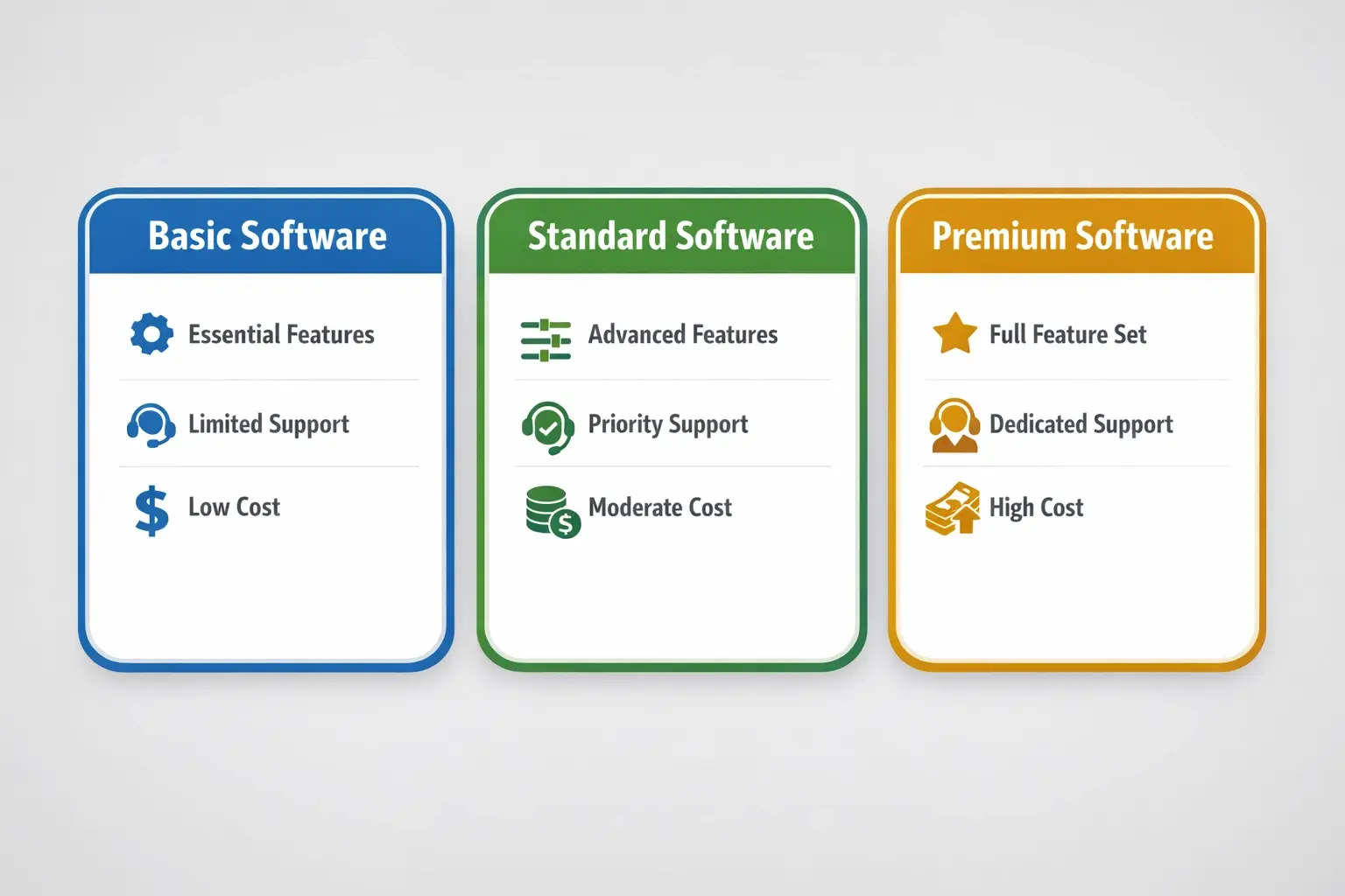 Three-way comparison of candidate rights vs vendor obligations with trust indicators.