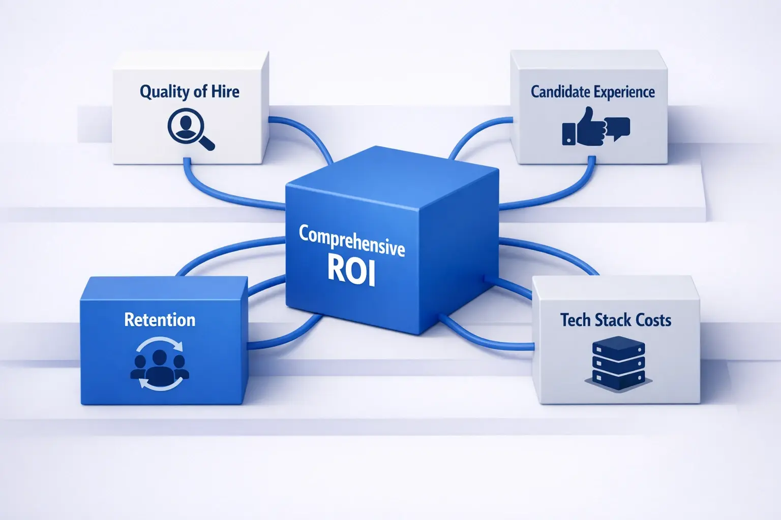 Visual breakdown of the scalable recruitment infrastructure ROI framework, integrating tangible and intangible metrics into a comprehensive financial model.